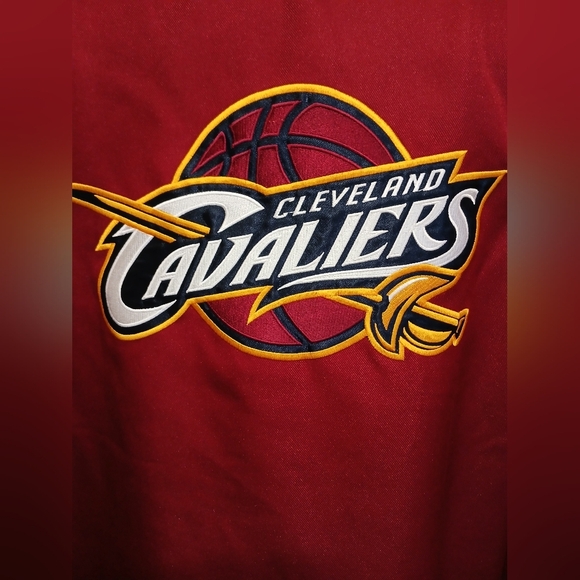Adidas Cleveland Cavaliers Fleece Lined Jacket Coat Men's Large - Picture 7 of 11